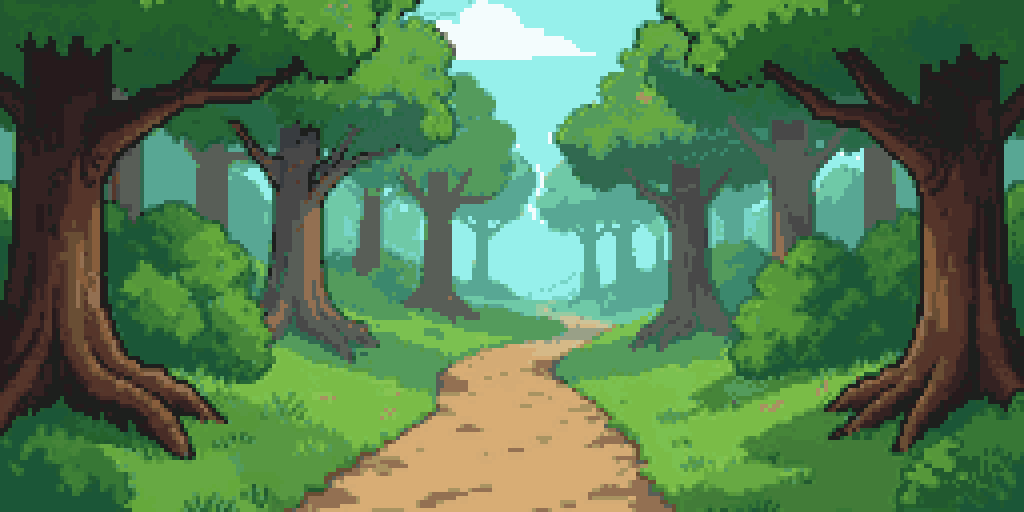 A dirt path slipping into the woods